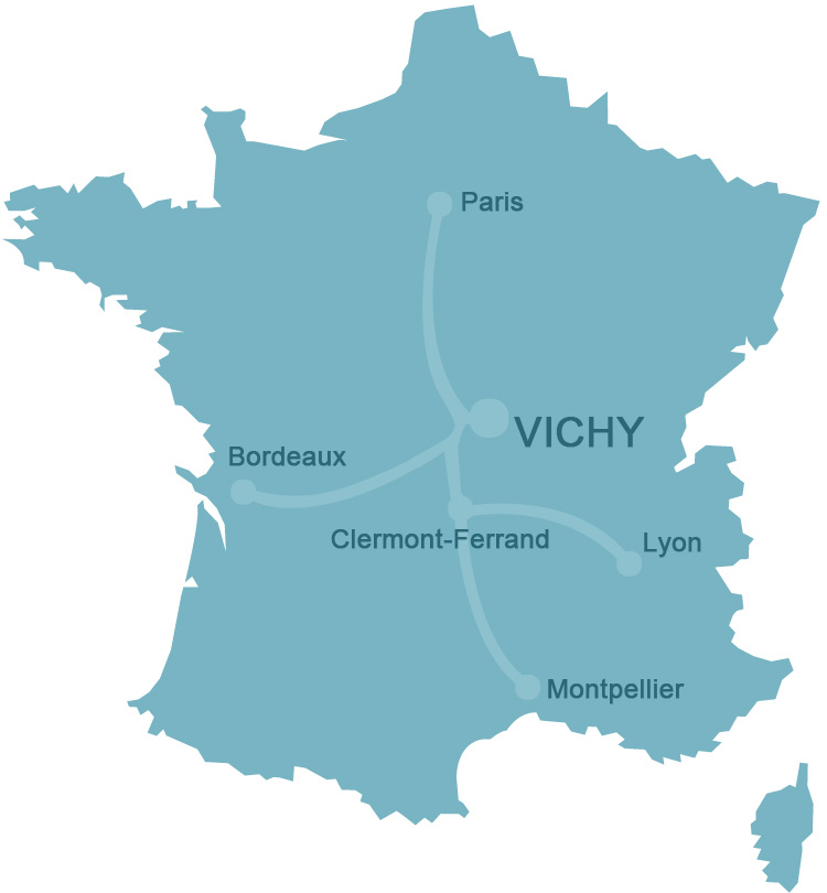 vichy carte de france